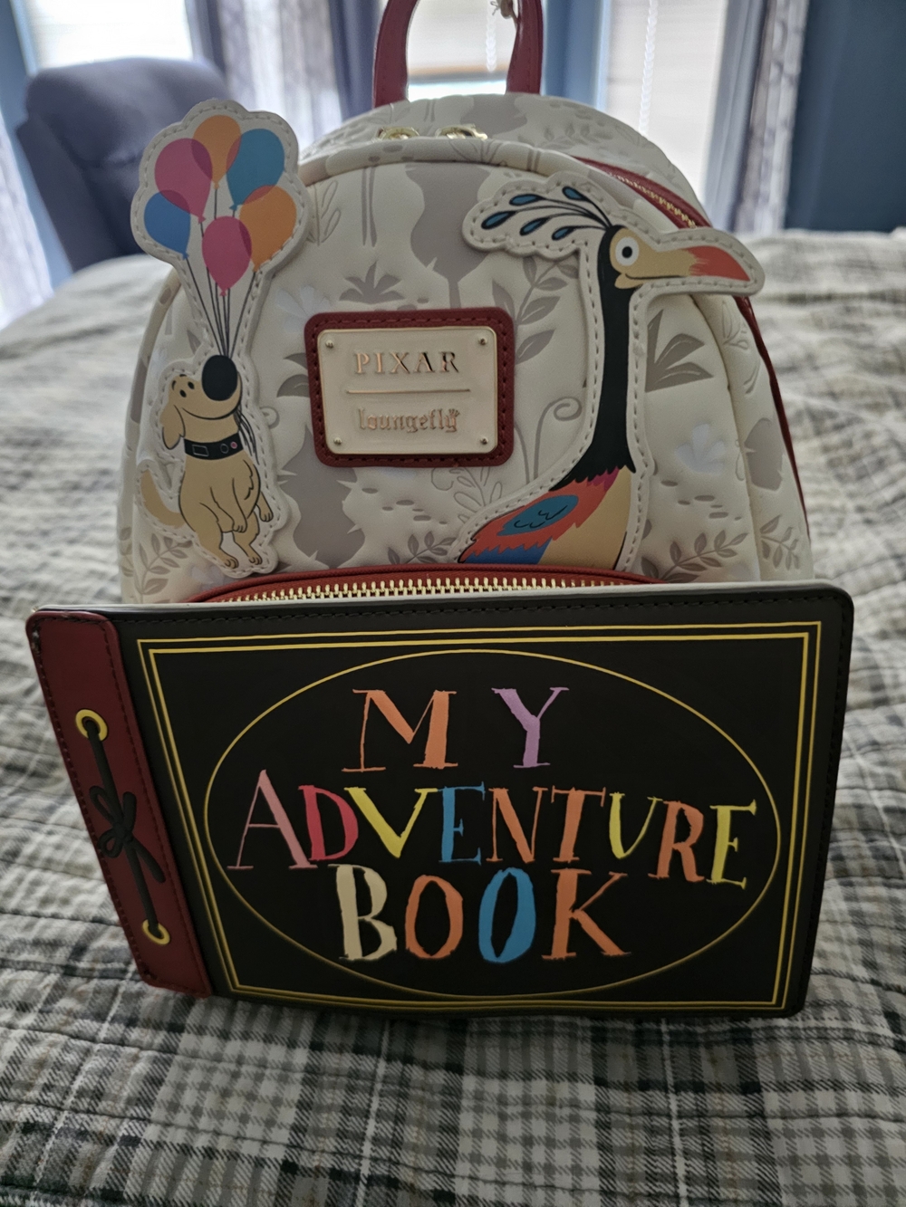 Loungefly x Pixar Up 'My Adventure Book Backpack - White & Multicolor